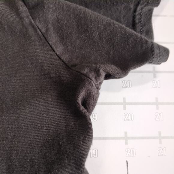 Quiksilver Crop Top Shirt Womens M Black Cropped Retro Y2K Skater - Picture 6 of 7